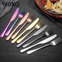 Ensemble de couverts en acier inoxydable Royal Luxury 24 pièces cuillère couteau fourchette doré pour mariage avec boîte cadeau