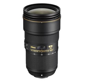 Objectif d'appareil photo zoom plein format <span class=keywords><strong>Nikon</strong></span> AFS 24-70mm F2.8G ED d'occasion, monture F pour appareils photo reflex numériques <span class=keywords><strong>D850</strong></span> D750 D610 D7500 - Product Image 1