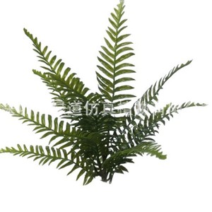 Planta Artificial de Helecho Emperador, 13 Hojas Verdes, en Maceta, Decoración para Interiores del Hogar - Product Image 2