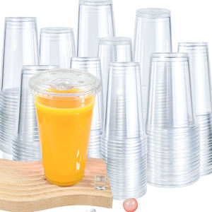 अनुकूलित प्लास्टिक कप 16 औंस निपटान कॉफी कप बुलबुला चाय बोबा ठंडा नींबू चाय के साथ नींबू चाय प्लास्टिक कप - Product Image 1