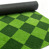 Gazon artificiel à motif 3D personnalisé, installation facile, tapis de gazon synthétique pour la décoration de mariage