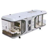 Maison de camping élégante démontée capsule de camping maison de conteneur d'élégance maison préfabriquée de meilleure qualité capsule spatiale de vente à chaud
