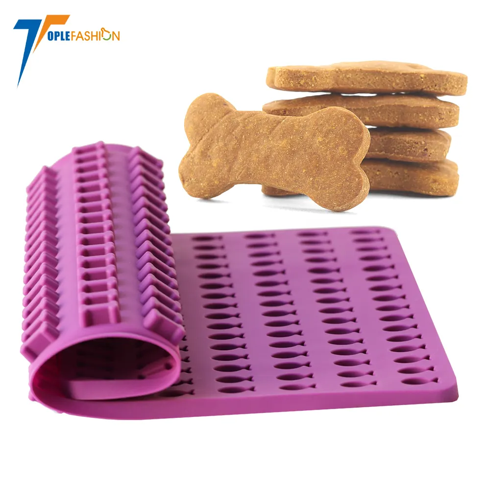 BPA Free platinum Food grade silicone Bone Baking shaped mold or Dog Biscuits and dog Treats molds custom made