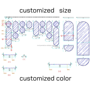 Waterproof Stainless Steel Glass <strong>Partition</strong> Metal <strong>Screens</strong> Divider Panel Manufacturers' Design for Brand Shop Engineering Curve - Product Image 2