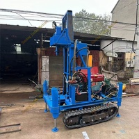 100m 200m Mobile Perforadora De Pozo De Agua Mini puits d'eau artésien chenille plate-forme de forage de puits d'eau petite machine de forage