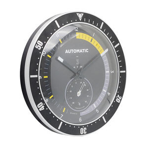 Horloge murale montre de luxe <span class=keywords><strong>en</strong></span> métal, style montre moderne, personnalisé, noir et <span class=keywords><strong>Orange</strong></span>, 14 pouces, <span class=keywords><strong>d</strong></span>écoration pour <span class=keywords><strong>la</strong></span> maison - Product Image 6