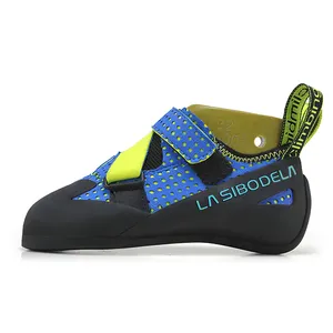 Campione gratuito scarpe da arrampicata leggere e traspiranti con chiusura a doppia cinghia scarpe da trekking scarpe da arrampicata da parete antiscivolo aderenti