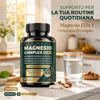 Capsules de magnésium complexe 12-en-1 à marque privée, magnésium à absorption élevée avec supplément de complexe de vitamines B