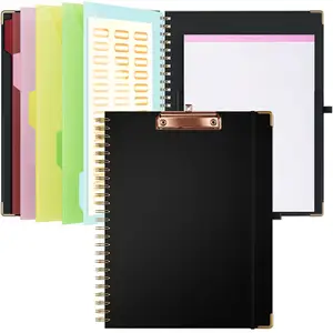Myway 2023 File Holder with Storage Foldable Nursing Clipboard With Storage Clipboard with Perforation Notepad