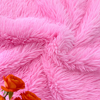 Vente en gros de tissu en fausse fourrure longue et super douce de haute qualité, couleur personnalisée, pour manteau/vêtement/couverture
