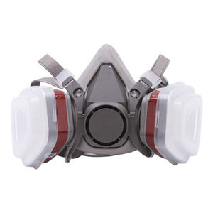 Masker Gas Respirator Anti debu, masker Gas pelindung wajah Respirator dengan filter banyak digunakan - Product Image 2