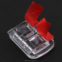Mini fermoir auto-adhésif pour boîte, armoire, tiroir, quincaillerie, loquet transparent en acrylique, charnière de verrouillage