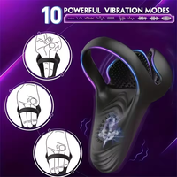 Penisring-Vibrator für Männer Kabelloser Hodenstimulator Fernbedienung Eichel-Massagegerät Masturbator Sexspielzeug 18+ Hergestellt in Festland-China