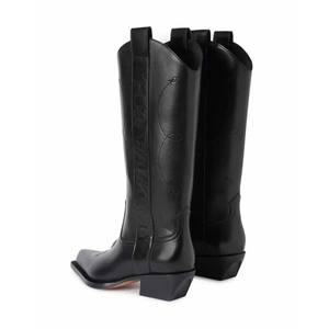 Bottes Western pour femmes Bottes de cowboy Longues Nouvelles bottes d'équitation Western à talon épais <span class=keywords><strong>en</strong></span> <span class=keywords><strong>cuir</strong></span> brodé - Product Image 4