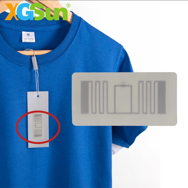 XGSun Verified Supplier's Eco-friendly Reusable UHF RFID Label 860-960MHz Mini Tag U9 Chip 48/96-bit Memory Printable Removable