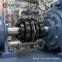 Acoplador de diafragma de disco retráctil de precisión de acero aleado SS304 con elemento de rigidez sin holgura para husillo de motor paso a paso CNC