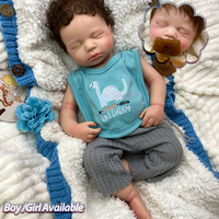 Poupée Reborn en Silicone Corps Entier de 50 cm, Réaliste, Peau Douce au Toucher, Sucette Réelle Disponible, Accessoire de Soins pour Bébé, Poupées Éducatives