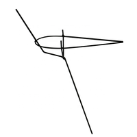 Support métallique pour oiseaux morts, cadre de chasse pour oiseaux morts 24 cm, piquet de sol 28 cm, tige de 4 mm