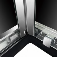 Mampara de Ducha Rectangular Corredera con Marco Cromado OEM/ODM <span class=keywords><strong>HECE</strong></span>, Vidrio Templado y Marco de Aleación de Aluminio - Product Image 5