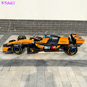 Réplique de voiture de course F1 en fibre de verre personnalisée en usine, sculpture de voiture grandeur nature 1:1 pour salle d'exposition et décoration commerciale, artisanat en résine - Product Image 2
