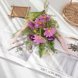 Bouquet de fleurs artificielles de primula Anzhi en tissu tissé plastique pour mariage et décoration intérieure CF01247 - Product Image 1