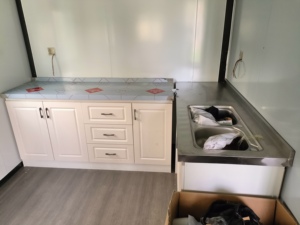 Maison conteneur extensible de haute qualité avec 2/3 chambres, <span class=keywords><strong>cuisine</strong></span> et salle de bain, et salle de douche à <span class=keywords><strong>séparation</strong></span> sèche/humide - Product Image 5