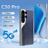 Camon50 Pro, Teléfono Inteligente con Octa-core, HD, Android 15, 5G LTE, CDMA, Doble SIM, Reconocimiento Facial, Teléfono para Juegos, Versión Global, Nuevo Teléfono Móvil