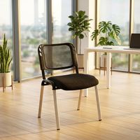 Chaise de bureau en maille de haute qualité, chaise de conférence empilable, chaises de bureau individuelles pour salle d'attente