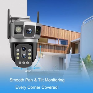 Caméra <span class=keywords><strong>IP</strong></span> PTZ extérieure <span class=keywords><strong>V380</strong></span> <span class=keywords><strong>Pro</strong></span> avec suivi automatique du mouvement, vidéo intelligente 355°, zoom optique 10x, capteur CMOS, vision nocturne, Cloud, 6MP - Product Image 4