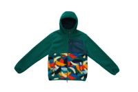 Chaqueta Sherpa Informal para Hombre, 100% Poliéster, Verde, Talla XL, Cuello Alto, Logotipo Frontal, Cremallera, Abrigo Cálido de Invierno, Forro de Malla Verde