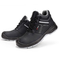 Bottes de travail isolantes JIANKUN pour hommes, 6 kV, en cuir véritable, avec embout en acier, doublure respirante, antistatiques, pour la construction et l'exploitation minière
