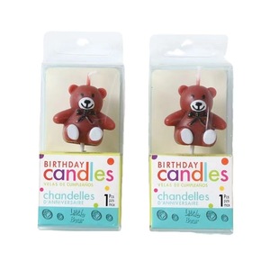 Bear-Shaped <b>Candle</b> Cake Decorations Paraffin Single <b>Wick</b> Birthday Party Children's Day 520 - Product Image 2