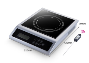 Table de cuisson à induction électrique à brûleur unique de haute qualité 2000W avec sonde, boîtier en verre noir pour la cuisine domestique - Product Image 5