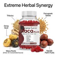 Gummies Maca Plus Courbes Extrêmes Personnalisées OEM/ODM Concentré 15:1 pour le Soutien des Fesses et des Hanches Maca Noire Aguaje Énergie