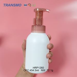 Bouteille vide en plastique personnalisable pour crème visage et shampoing, emballage de soins de la peau avec pompe, vente en gros de flacons vides en plastique pour lotion - Product Image 1