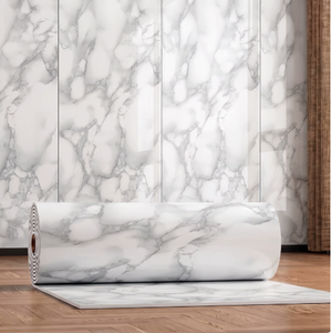 <b>Wall</b> <b>Panel</b> Sticker Roll Waterproof Peel And Stick Marble <b>Wall</b> Cover - Product Image 2