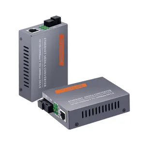 HTB-GS-03AB гигабитный оптоволоконный приемопередатчик, одномодовый одноволоконный медиаконвертер, гигабитный мониторинг, сетевой приемопередатчик