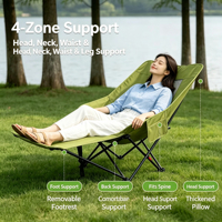 Chaise inclinable pliable réglable en 4 positions, respirante en maille, avec repose-pieds, poche latérale, portable, légère, pour extérieur et plage