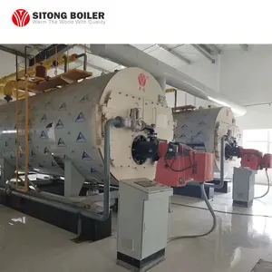 Wns Gas Steam Boiler WNS Heavy Oil Diesel Gas Dual Fuel Steam Boiler For Drying Machine 3 Ton Per Hour 10 Bar With Italy Burner