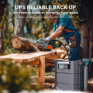 Système d'énergie solaire domestique AC 220V LiFePO4 UPS, station portable de secours solaire 6394Wh 6600W, panneaux solaires MPPT, batterie externe pure - Product Image 6