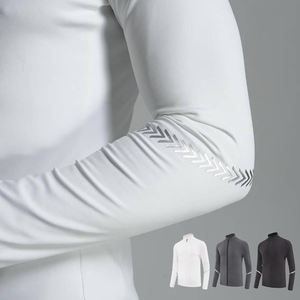 Camiseta básica de compresión para gimnasio, atlética, fitness, logotipo personalizado, chándales para hombre, chaqueta estampada de manga larga - Product Image 5