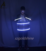 Accessoires de Performance Créative Vente à Chaud Lumière LED Caisse Claire Tambour de Taille pour Discothèque Bar et Fête