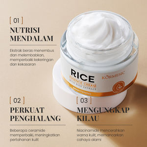 KORMESIC Crema Facial Hidratante con Esencia de Arroz, Certificada por Bpom, 50g, Nutrición Profunda, Fortalece la Barrera Cutánea, Revela la Luminosidad - Product Image 2
