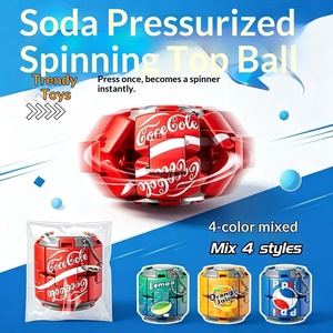 Regalos Promocionales Transfronterizos: Fidget Spinner de Plástico Transformable Tipo Cola, Bola Antiestrés de Empujar y Girar - Product Image 4
