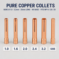Kit de pièces pour torche TIG WP9/WP20/WP25 : Buse en céramique d'alumine, Collet en cuivre, Corps et capuchon arrière – Consommables de soudage – Usine chinoise