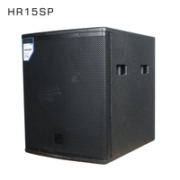 HR15SP Caisson de basses actif 15 pouces 1000W avec contrôle DSP, haut-parleur de basses PA haute puissance pour location de scène et sonorisation en direct