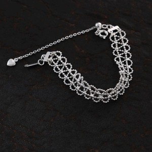 Colliers à motif floral, plaqués argent, bijoux de mode pour femmes en argent tibétain - Product Image 3