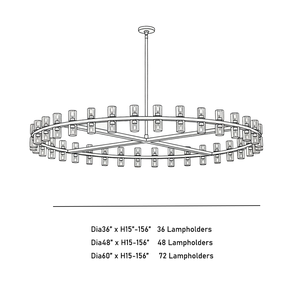 Lustre rond décoratif en <span class=keywords><strong>fer</strong></span> forgé et cristal, style américain, réglable et dimmable, idéal pour villas et mariages - Product Image 6