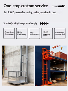 ลิฟท์บรรทุกขนาด 1-5 ตัน ยกสูง 3-20 เมตร ประกอบง่าย รางนำทางแบบไฮดรอลิก สำหรับโรงงานและคลังสินค้า - Product Image 5