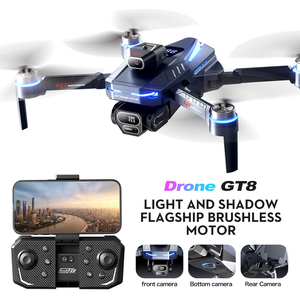 SJY-GT8 bay không người lái 4K HD tránh chướng ngại vật chụp ảnh trên không Quadcopter động cơ không chổi than điều khiển từ xa máy bay không người lái 3 máy ảnh - Product Image 2